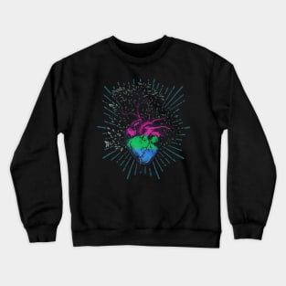 Polysexual Heart Tree of Life Crewneck Sweatshirt